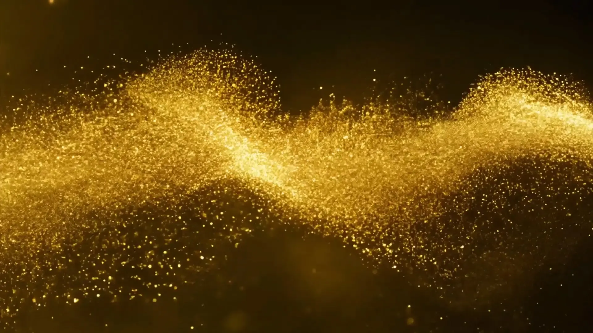 Golden Dust Overlay with Sparkling Particle Magic